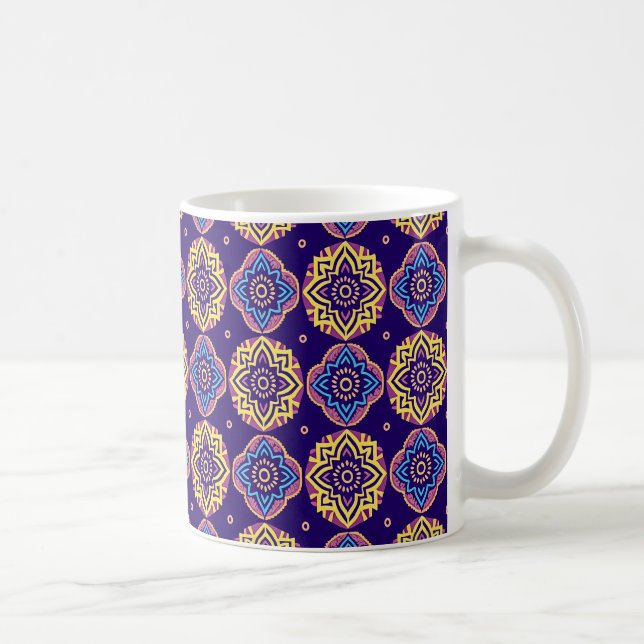Mug Boho coloré Chic Mandala Motif (Droite)