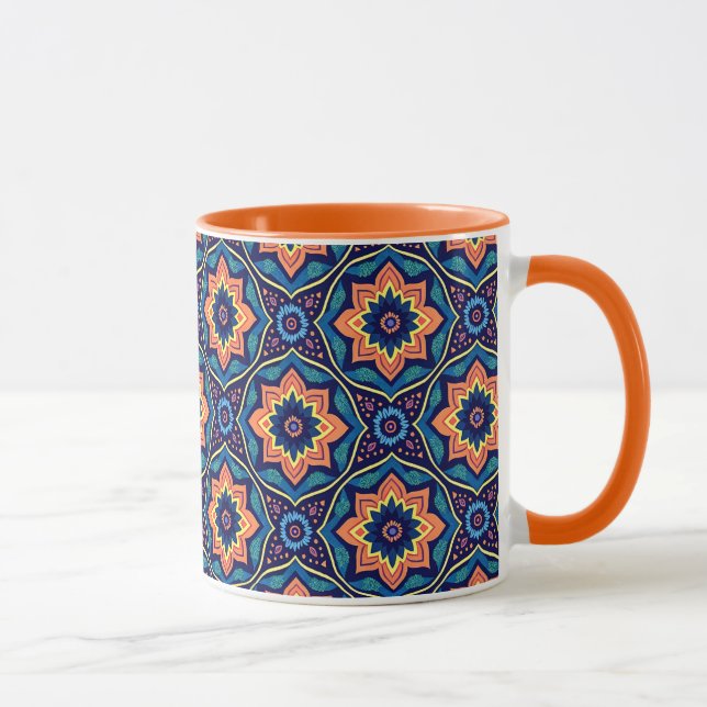Mug Boho coloré Chic motif floral (Droite)