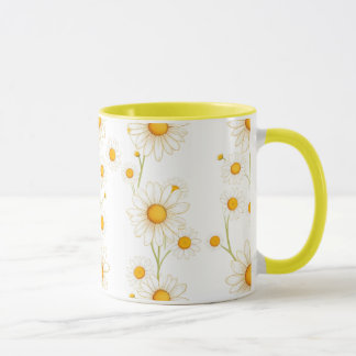 Mug Boho Daisy Floral-Minimaliste Printemps Fleur Aest