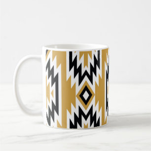 Mug Boho ethnique : motif géométrique vintage.