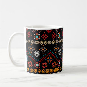 Mug Boho Ethnique : Tribal Coloré Sans Couleur.