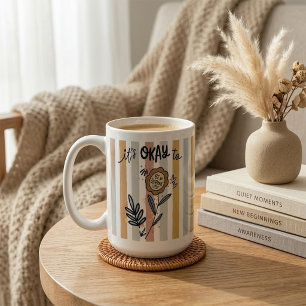Mug Boho Floral C'est Okay D'être Différent
