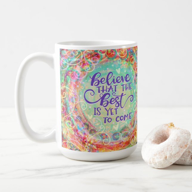 Mug Boho Floral Le meilleur est encore à venir Inspiri (Avec donut)