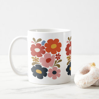 Mug Boho Floral Moderne du milieu du siècle