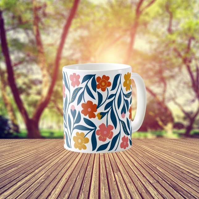 Mug Boho Folk Floral Enseignant cadeau avec plifing (Créateur téléchargé)