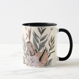 Mug Boho Jardin botanique Illustration florale