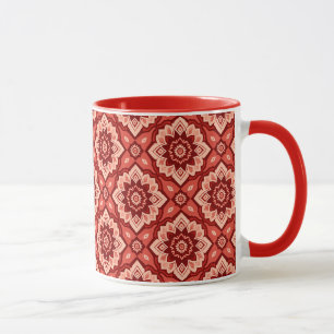 Mug Boho Mandala modèle géométrique floral