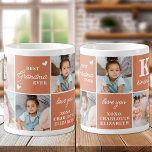 Mug Boho Meilleur GRANDMA Jamais Personnalisé Moderne<br><div class="desc">Voici le cadeau parfait pour le meilleur GRANDMA de l'histoire - un collage photo personnalisé tasse de café! Cette tasse élégante et moderne offre de l'espace pour 7 photos spéciales, créant un cadeau unique et sentimental que toute mère adorerait. Avec l'option d'ajouter une initiale et un nom de monogramme personnalisé,...</div>
