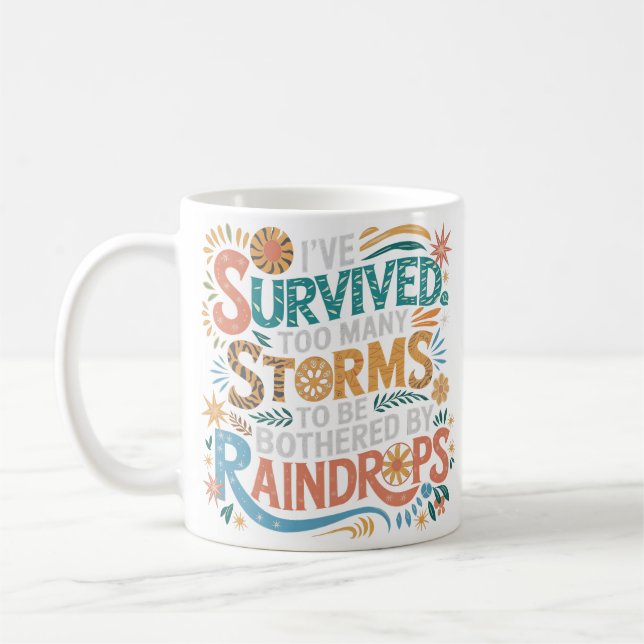Mug Boho Motivational Pastel Survivor Cadeau (Gauche)