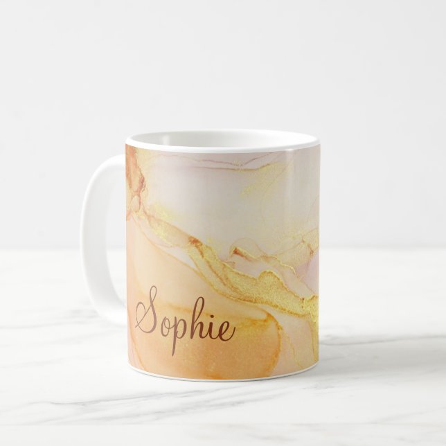 Mug Boho personnalisé Abstrait (Devant gauche)