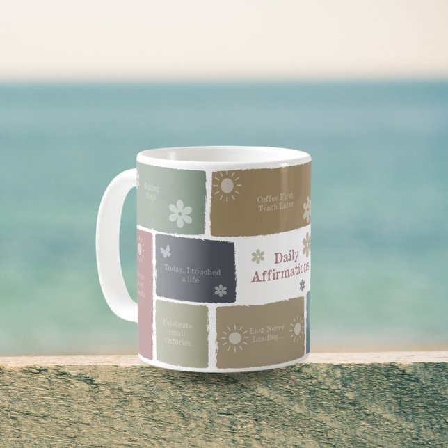 Mug Boho Positive Affirmation Cadeau avec Inspirationa (Créateur téléchargé)