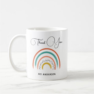 Mug Boho Rainbow Appréciation de l'enseignant personna