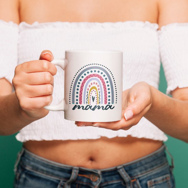 Mug Boho Rainbow Mama (Créateur téléchargé)