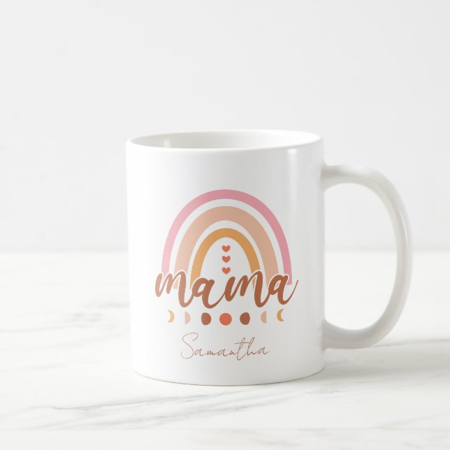 Mug Boho Rainbow Mama avec phases de lune (Droite)
