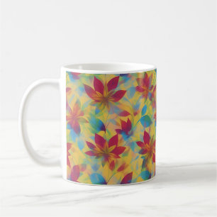 Mug BOHO Red Floral Design