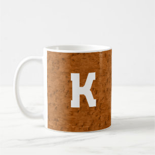 Mug Boho Rustique Texturé Bois brun personnalisé