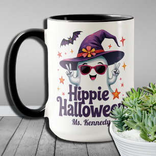 Mug Boho Vibes Hippie Groovy Saison Spooky Halloween