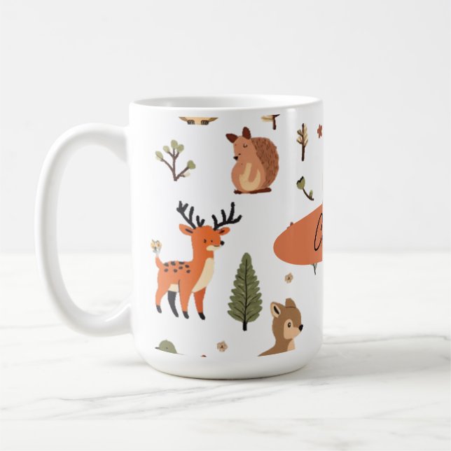 Mug Boho Woodland Personnalisé  (Gauche)