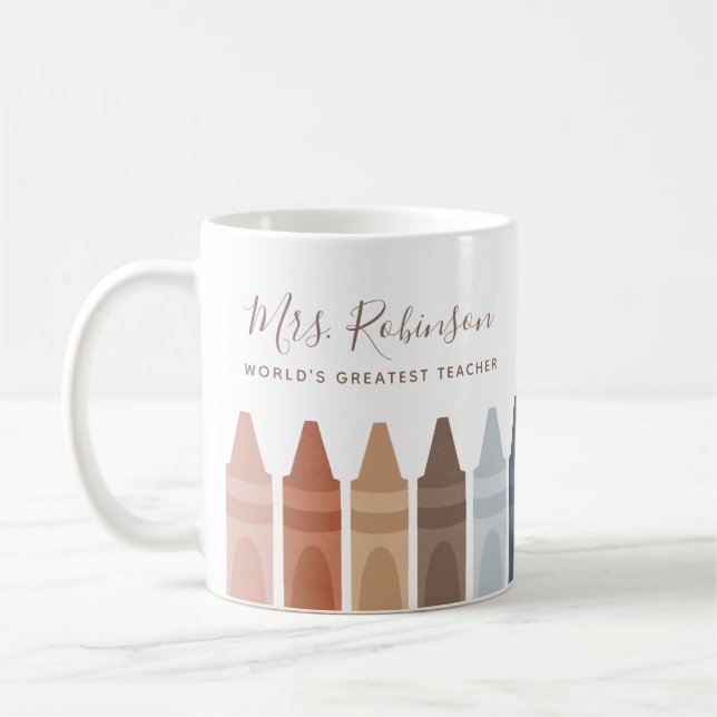 Mug Boho Worlds Plus Grand Enseignant Crayon (Gauche)