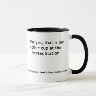 Mug Boire à la station d'infirmières