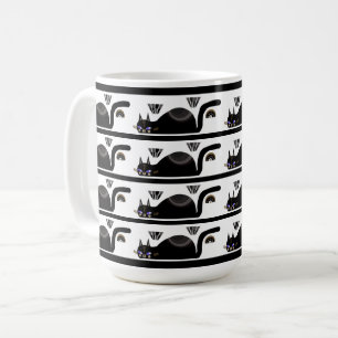 Mug Boire avec des chats noirs