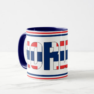 Mug Boire avec du café patriotique norvégien