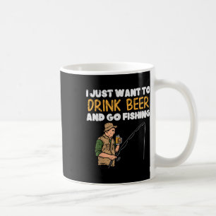 Mug Boire de la bière aller à la pêche drôle de boisso