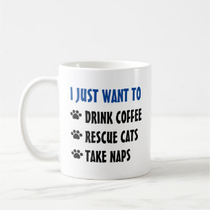 Mug Boire Du Café, Secourir Des Chats, Faire Des Siège