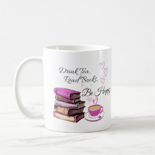 Mug Boire Du Thé Lire Des Livres Soyez Heureux Mug, Ca