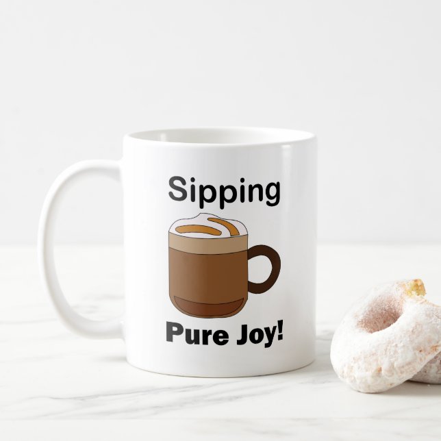 Mug Boire un latte, un pur plaisir (Avec donut)