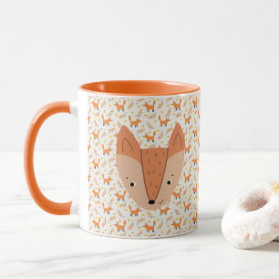 Mug Bois Animaux Boho Design Fox