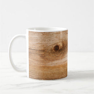 Mug Bois de sapin naturel : surface texturée