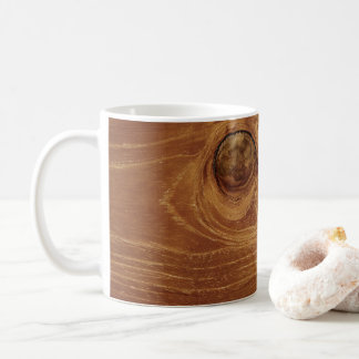 Mug Bois de teck rustique en bois Texture Grain de boi