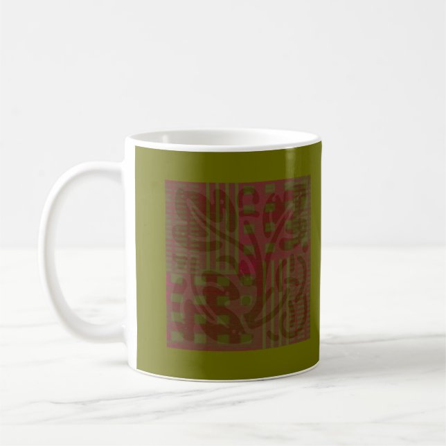 Mug bois d'olive de canneberge Inspiration celtique (Gauche)