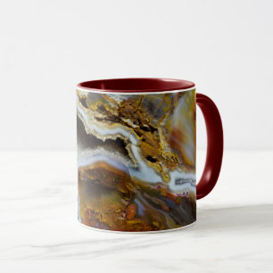 Mug Bois Pétrifié Avec Cristaux