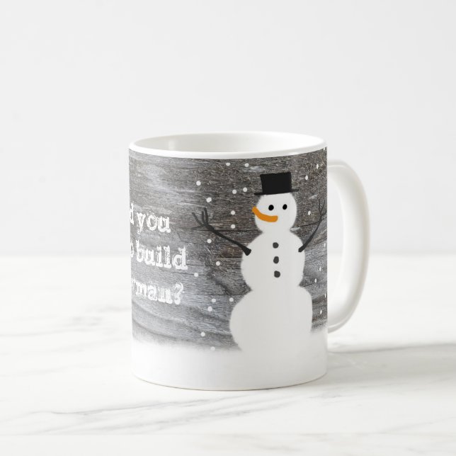 Mug "Bois que tu aimes construire un bonhomme de neige (Devant droit)
