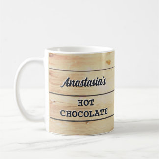Mug Bois rustique en bois Bois Personnalisé Boissons C