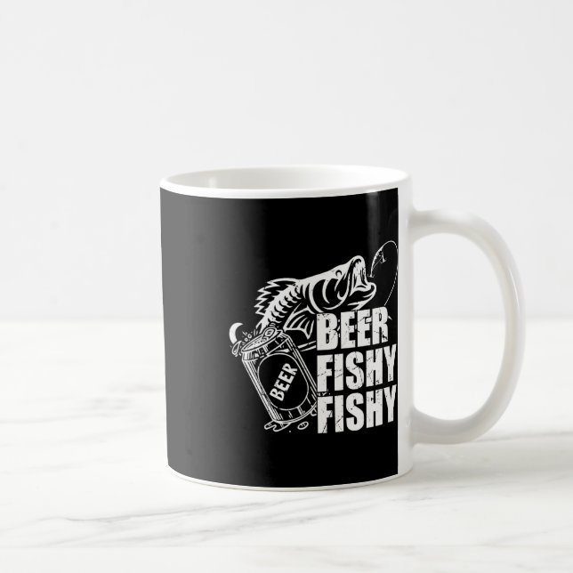 Mug Boisson Bière Poisson Drôle Pêche Anniversaire G (Droite)