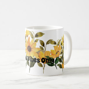 Mug Boisson de café Lover Flower, marguerite jaune
