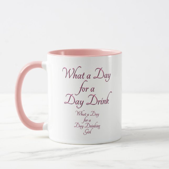 Mug BOISSON DE JOUR - POUR ELLE ! par Jeff Willis Art (Gauche)