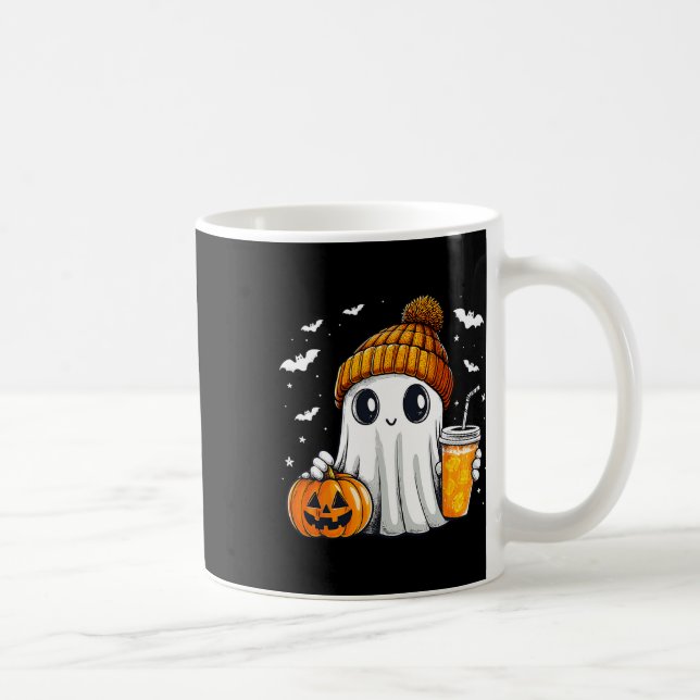 Mug Boisson Halloween Fantôme Citrouille Épice Latte A (Droite)