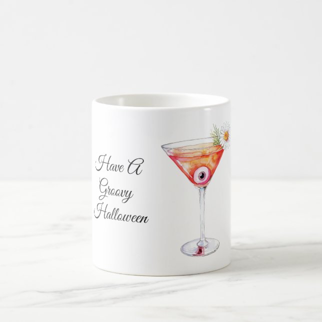 Mug Boisson Orange Fleur De Globe Oculaire Groovy Hall (Centre)