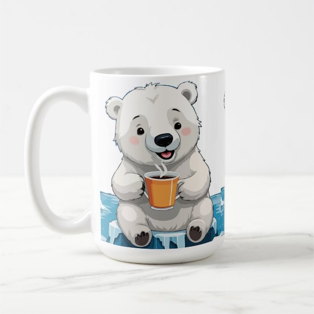 Mug Boisson réfrigérée Pause d'ours polaire Cool (Gauche)