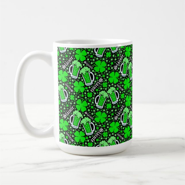Mug Boissons vertes Sainte, Clovers Saint Patrick's Da (Gauche)