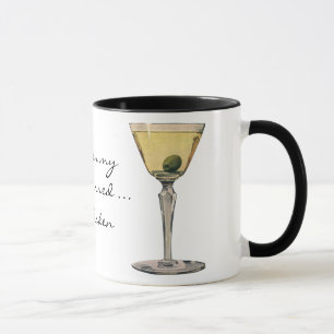 Mug Boissons vintages Boissons, Cocktail Martini Olive