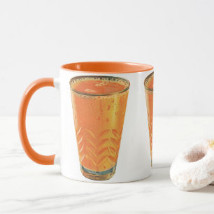 Mug Boissons vintages, Verre de jus d'orange Petit-déj