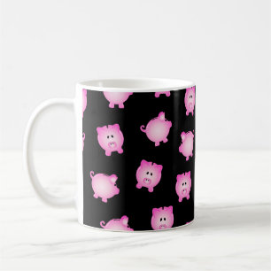 Mug Boîte à monnaie de porc à motif