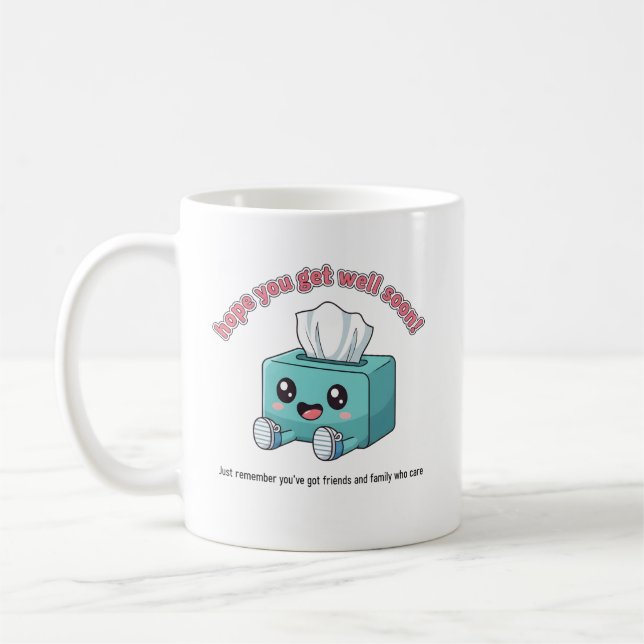 Mug Boîte à Mouchoirs Mignon pour un Rétablissemen (Gauche)