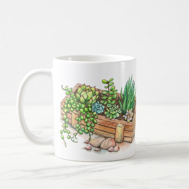 Mug Boîte à planteur succulent (Gauche)
