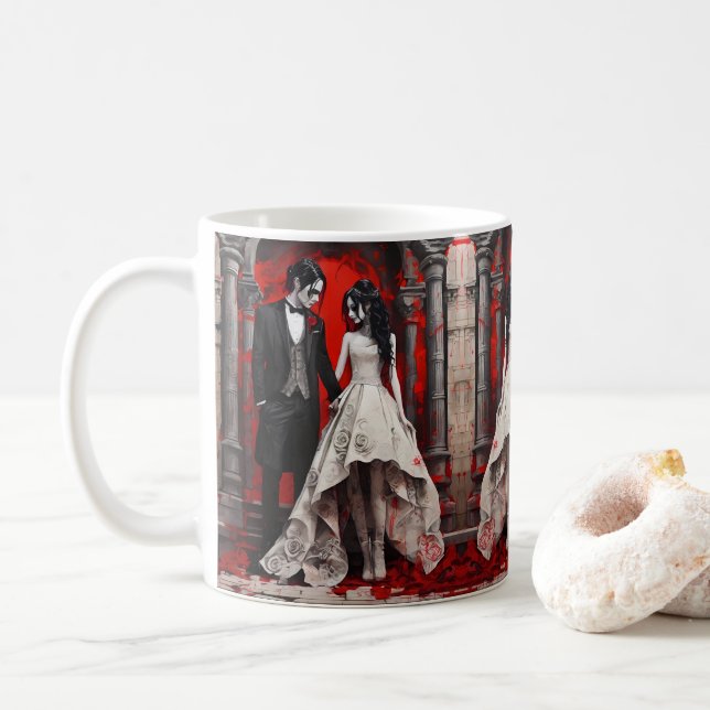 Mug Boîte cadeau pour bouteille de vin (Avec donut)